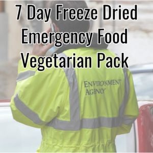 7 Day Freeze Dried Emergency Food Vegetarian Pack